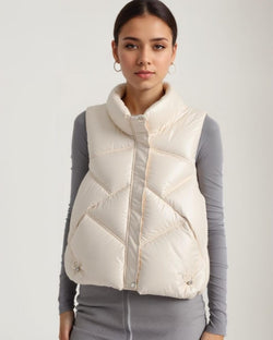 Quilted Shimmer 2 pocket Gilet