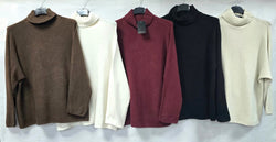 Ribbed Polo Neck Fine Knit