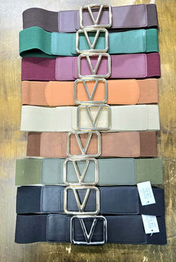 Valentino Inspired Stretch Belt