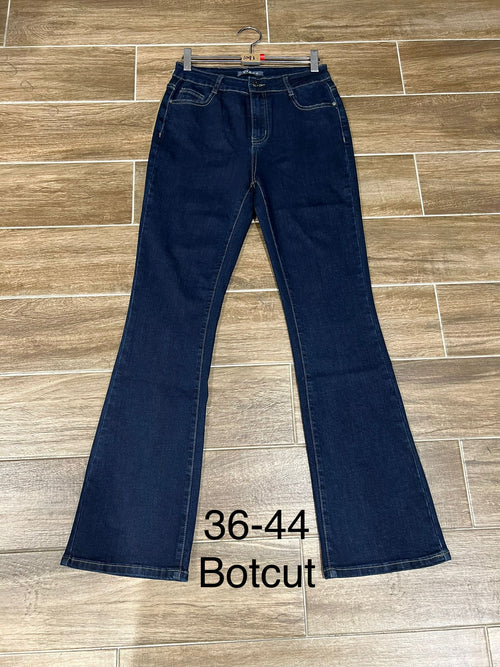 Dark Indigo Wash Plain Bootcut Voggo Jean
