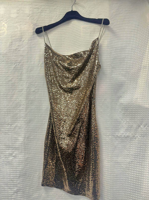 Gold Sequin Dress