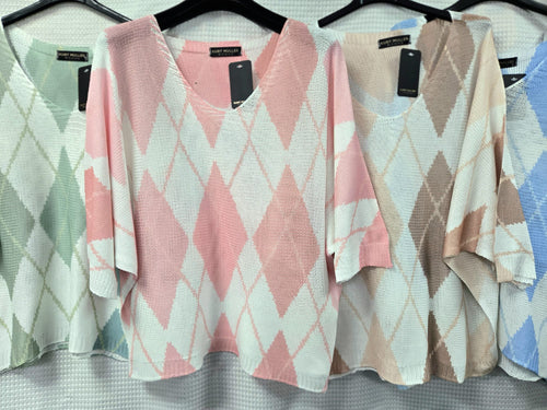 Diamond Print V Mesh Fine Knit