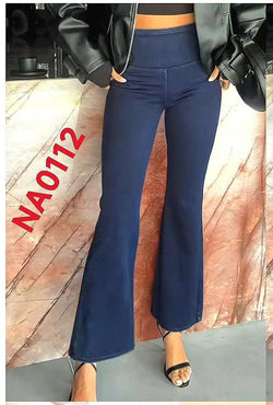 Flare Navy high waist Stretch Jeggings