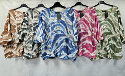 Feather Wave V Neck Mesh Knit