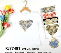 Heart Balloon Cotton T-shirt