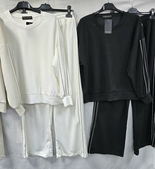 Two Piece Stitch Detail Set -Top and Trouser