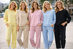 Two Piece Stitch Detail Set -Top and Trouser