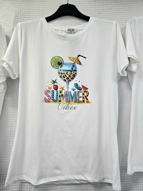 KM Embellished Cotton T-Shirts