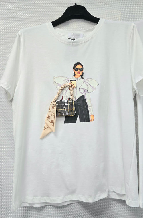 KM Embellished Cotton T-Shirts