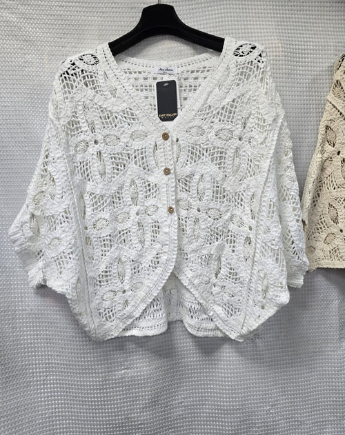 Pure Cotton Batwing Cardigan