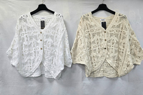 Pure Cotton Batwing Cardigan