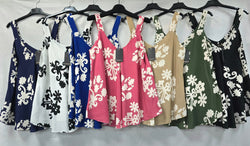 Baroque Print Sleeveless Swing Top