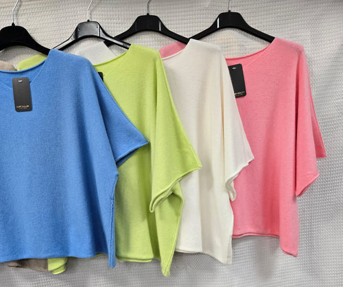 Crew Neck Short Sleeve Knit