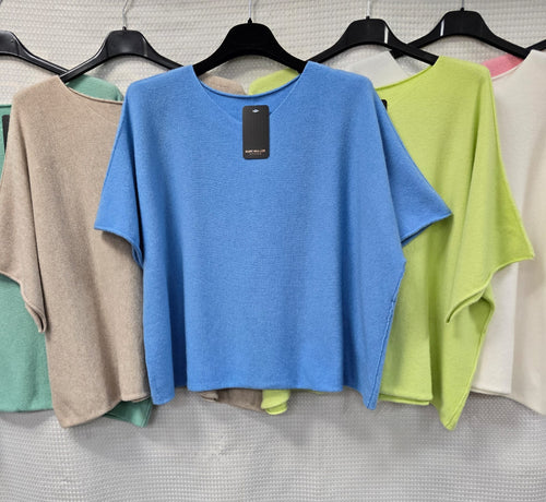 Crew Neck Short Sleeve Knit