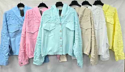 Embroidery Cotton Hoody Jacket
