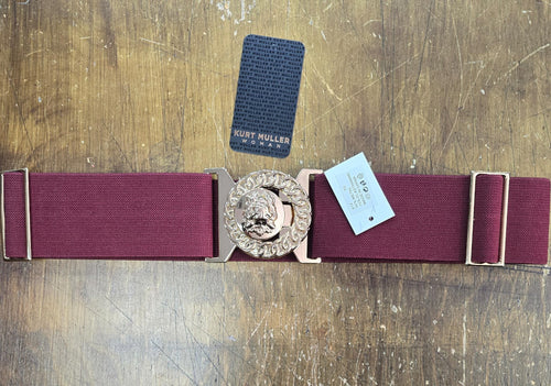 Versa Gold Buckle Adjustable Stretch Belt