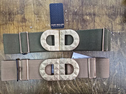Metallic DD Buckle Stretch Adjustable Belt