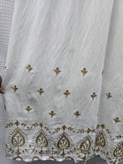 Aria Embroidery Strappy Maxi Dress