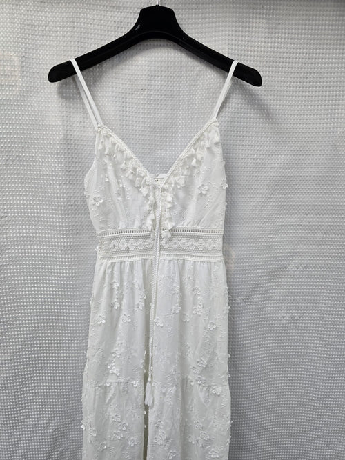 Daisy Cotton Embroidered Anglaise Maxi Dress