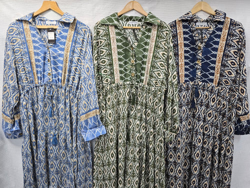 Gabby Pull In Shirt Maxi dress
