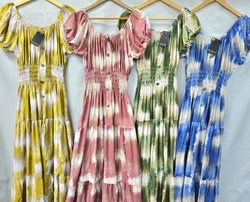 Ombre Bardot Maxi Dress