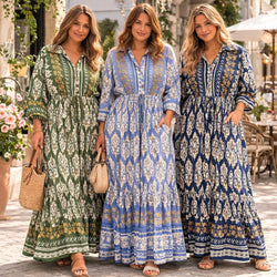 Baroque Pull In Shirt Maxi Dress