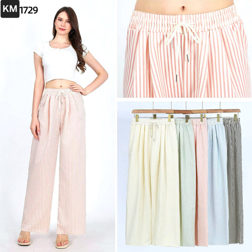 Stripe Wide Leg Palazzo Trousers