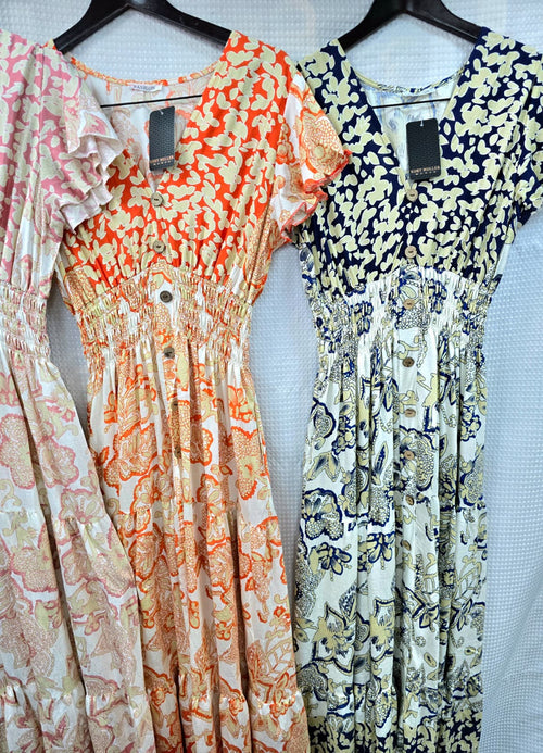 Paisley V Neck Maxi dress