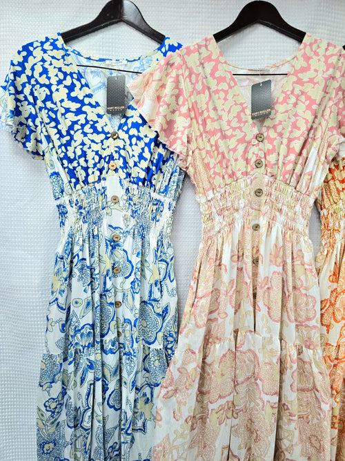 Paisley V Neck Maxi dress