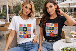 Golden Sun Embellished Cotton T-shirt