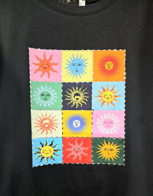 Golden Sun Embellished Cotton T-shirt