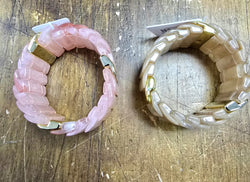Marble Resin Layered Bracelet