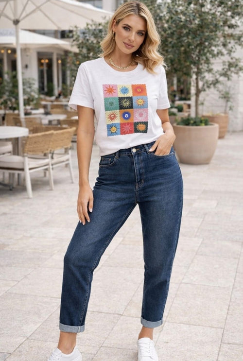 Mom Fit Denim Voggo Cotton Stretch Jeans