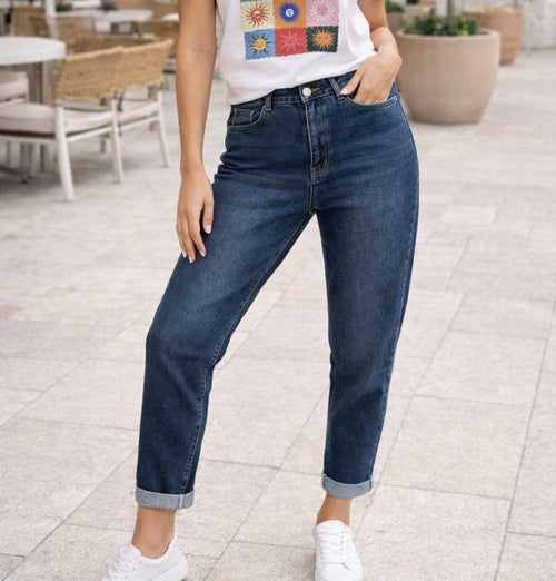 Mom Fit Denim Voggo Cotton Stretch Jeans