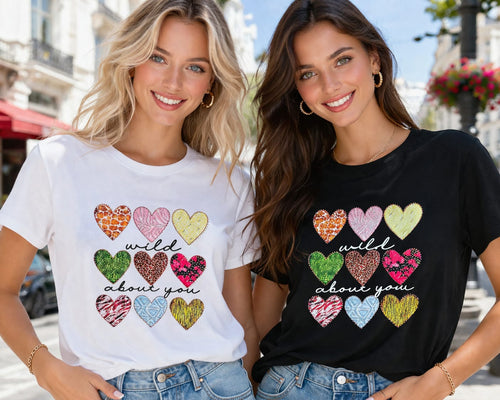 Wild About You Sequin Heart T-shirt