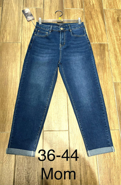 Mom Fit Denim Voggo Cotton Stretch Jeans