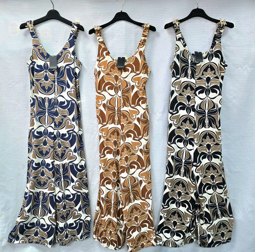 Gold Starfish Wide Leg Jumpsuit