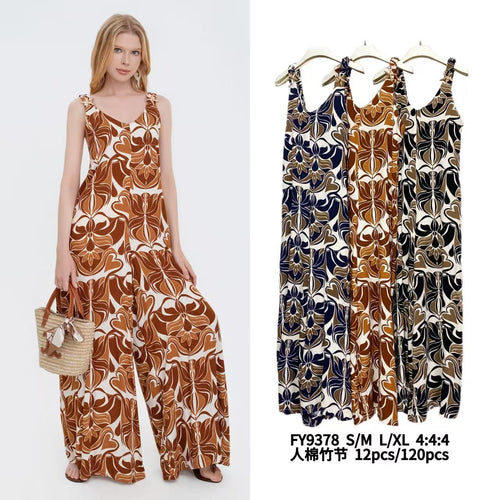 Gold Starfish Wide Leg Jumpsuit