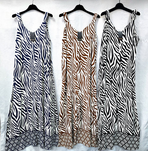 Zebra Wide Leg Jumpsuit