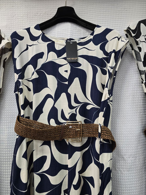 Tonal Belted Wide leg Jumpsuit