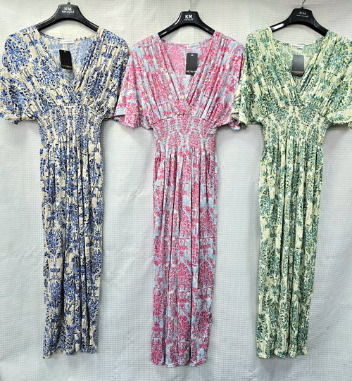 Paisley Gold Foil Slinky Jumpsuit