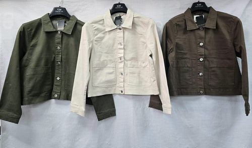Patch Pocket Cotton Denim Jacket