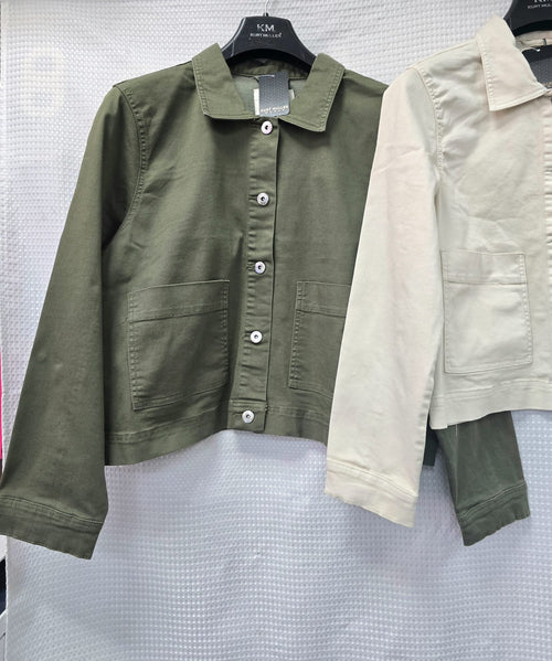 Patch Pocket Cotton Denim Jacket