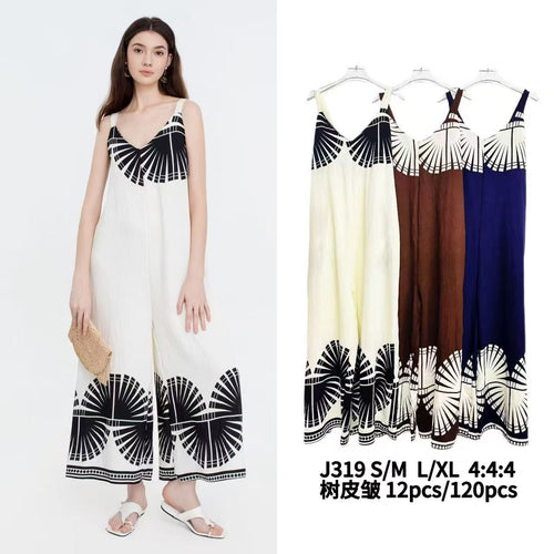 Pammi Wide Leg Printed Jumpsuit