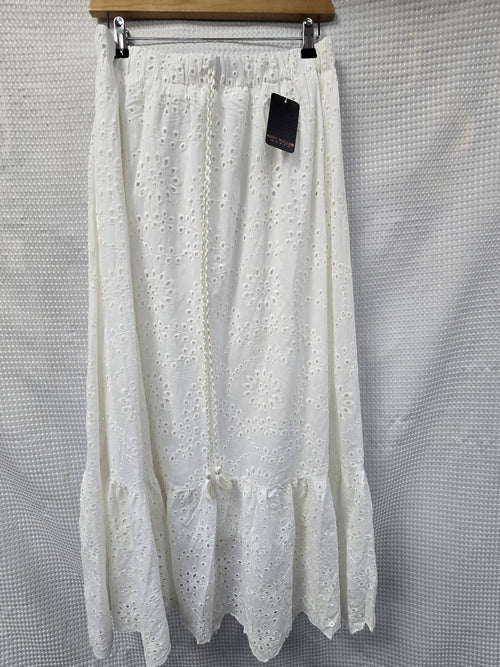 Sunflower Crochet Cotton Maxi Skirt