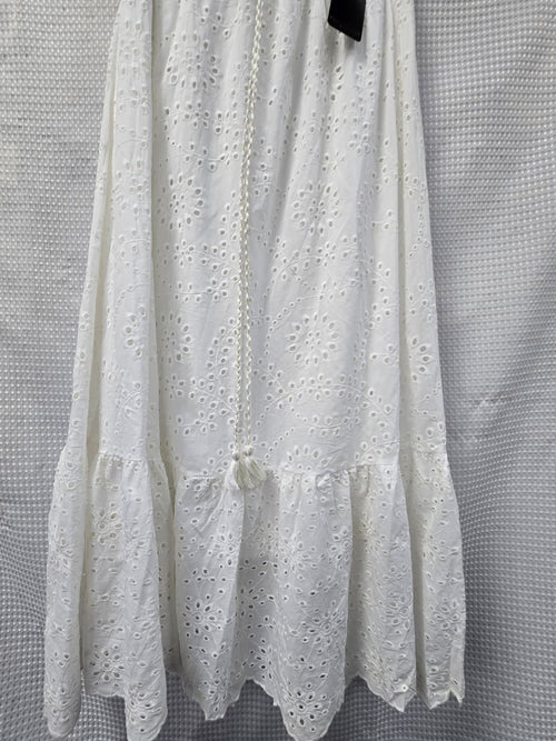 Sunflower Crochet Cotton Maxi Skirt