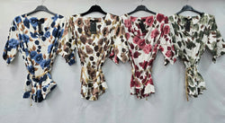 Rosie Sateen Gold Belt Top