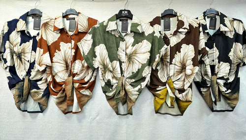 Lily Leaf Tie Shirt