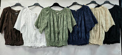Eva Daisy Crochet Pure Cotton Top