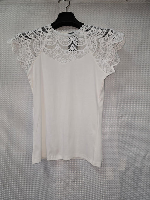 Lace Cotton T-shirt